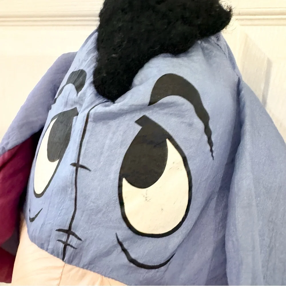 Vintage Y2K 90’s Disney Winnie the POOH Eeyore shaped face pillow